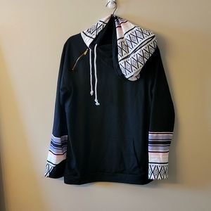 Women's double hooded boutique sweatshirt XL  hoodie